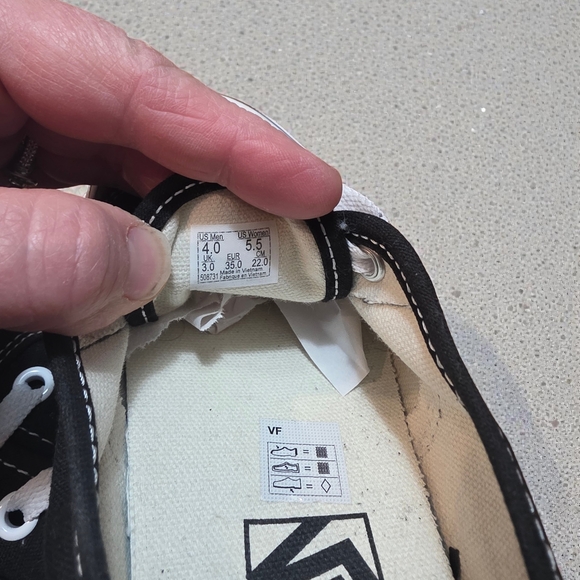 Vans Classic Black and White Sneakers - Picture 6 of 7